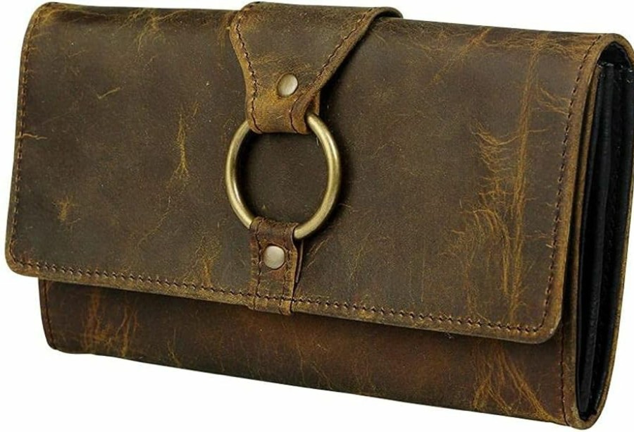 Myra Bag Wallets | Myra Bag Women'S Cowhide Wallet Brown One Size