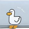 YaJaMa Wallets | Yajama Women Wallet Cute Duck Rabbit Small Trifold Credit Card Case Organizer Id Window For Teen Girls (Blue Duck)