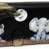 Shag Wear Wallets | Shag Wear Babies Of Africa Large Animal Safari Wallet For Women And Teen Girls Vegan Faux Leather 7\" Black