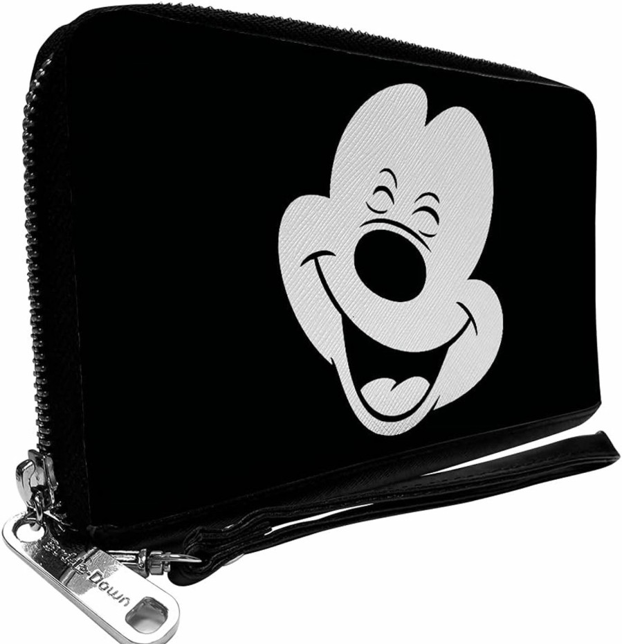 Buckle-Down Wallets | Buckle-Down Women'S Pu Zip Around Wallet Rectangle-Mickey Mouse, 7.5\"X4.5\"