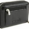 WalletBe Wallets | Walletbe Women'S Wallet Leather Rfid Original Zip Accordion, 10 Card Slots, Vegetable Tanned Leather Black