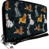 Buckle-Down Wallets | Buckle-Down Women'S Pu Zip Around Wallet Rectangle-Disney Dogs Collection, 7.5\"X4.5\"