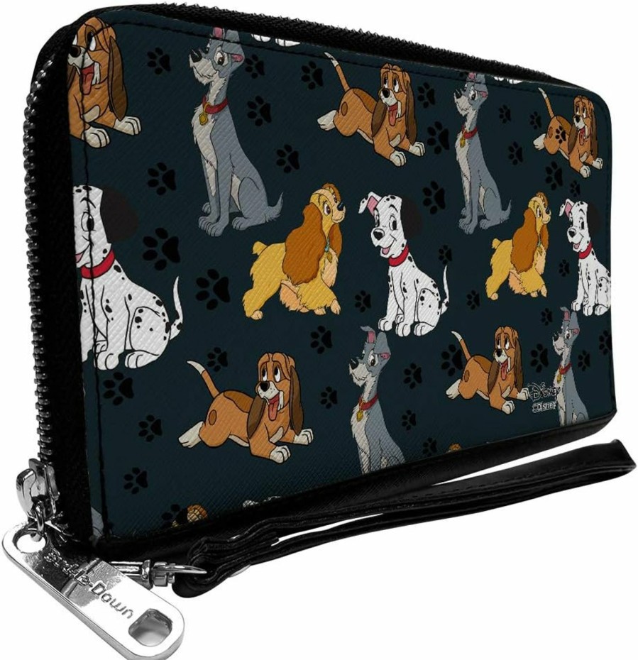 Buckle-Down Wallets | Buckle-Down Women'S Pu Zip Around Wallet Rectangle-Disney Dogs Collection, 7.5\"X4.5\"