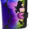 Shag Wear Wallets | Shag Wear Moose Scene Aurora Borealis Small Animal Wallet For Women Vegan Faux Leather 4.5\"