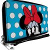 Buckle-Down Wallets | Buckle-Down Women'S Pu Zip Around Wallet Rectangle-Minnie Mouse, 7.5\"X4.5\"