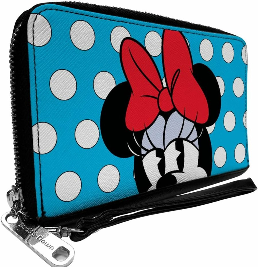 Buckle-Down Wallets | Buckle-Down Women'S Pu Zip Around Wallet Rectangle-Minnie Mouse, 7.5\"X4.5\"