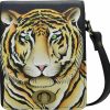 Anna by Anuschka Wallets | Anna By Anuschka Women'S Hand-Painted Genuine Leather Flap Convertible Crossbody/ Belt Bag With Rfid Protection - Bengal Tiger