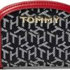 Tommy Hilfiger Wallets | Tommy Hilfiger Keylee Slg Half Moon Wallet Jacquard Black Tonal One Size