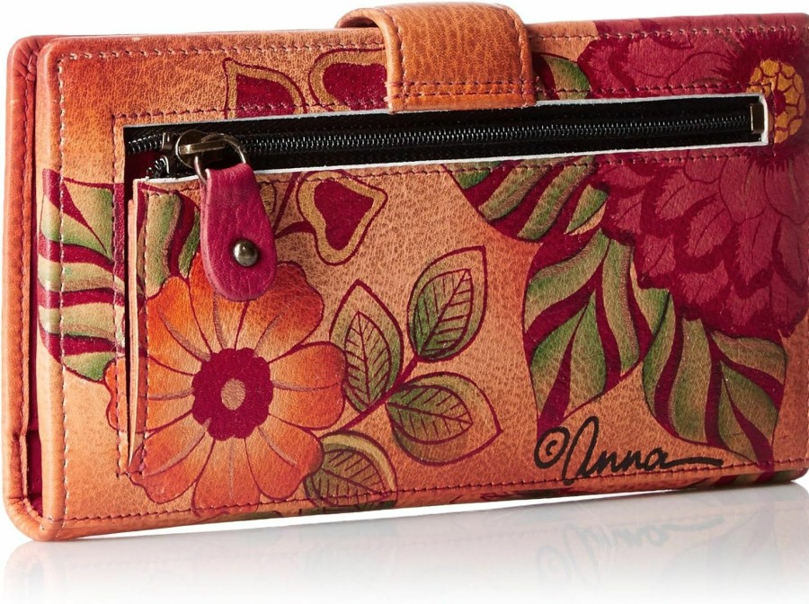 Anna by Anuschka Wallets | Anna By Anuschka Women'S Hand-Painted Genuine Leather Two Fold Wallet