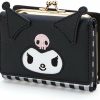 Huositi Wallets | Huositi Cute Fashion Cartoon Character Small Wallet Short Ladies Wallet Leather Tri-Fold Wallet Money Bag (Black) (Qb01)