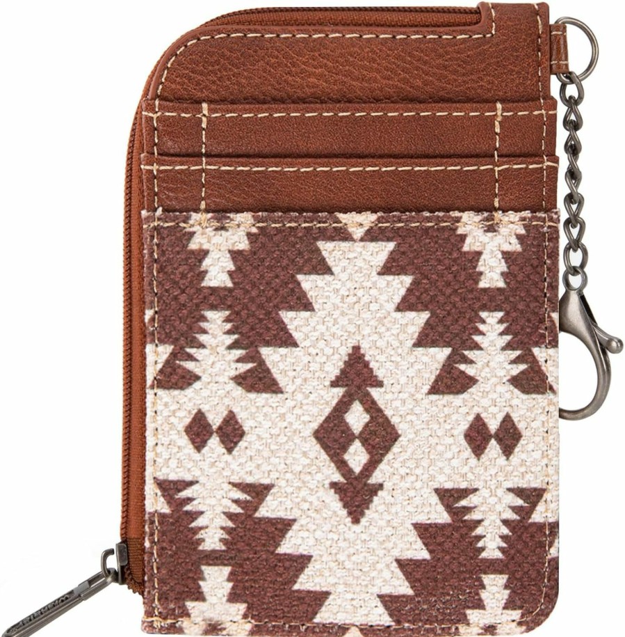 Montana West Wallets | Montana West Wrangler Card Wallet For Women Boho Aztec Credit Card Holder With Zipper Pocket