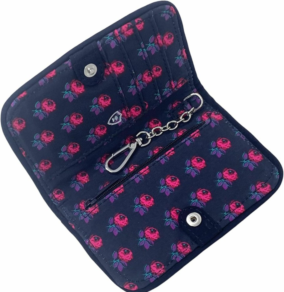 Vera Bradley Wallets | Vera Bradley Rfid Small Bifold Wallet In Classic Navy