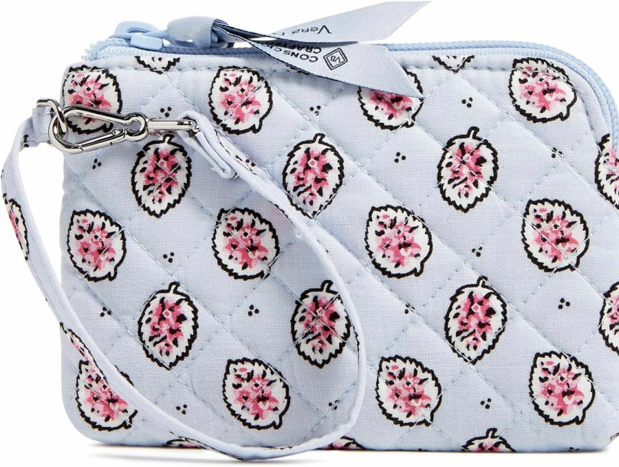 Vera Bradley Wallets | Vera Bradley Cotton Clip & Zip Mini Pouch Wallet, Magnifique Leaf