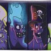 Loungefly Wallets | Loungefly Disney Villains In The Dark Zip Around Wallet