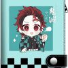 GGJQQDM Wallets | Ggjqqdm Anime Deamon Cosplay Slayer Wallet Folded Leather Teenager Wallet Cartoon Character Wallet Coin Purse (E)