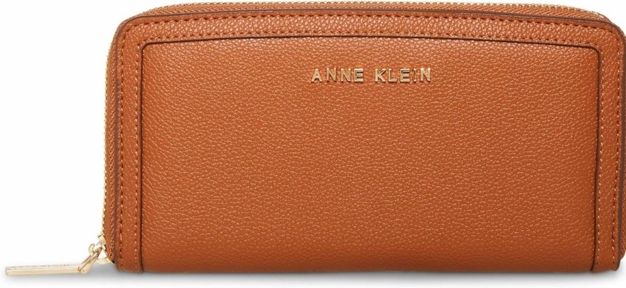 Anne Klein Wallets | Anne Klein Ak Large Curved Wallet, Saddle/Saddle