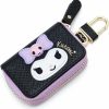 Huositi Wallets | Huositi Cute Cartoon Small Wallet Ladies Short Wallet Leather Bag Men'S Key Case (Black)