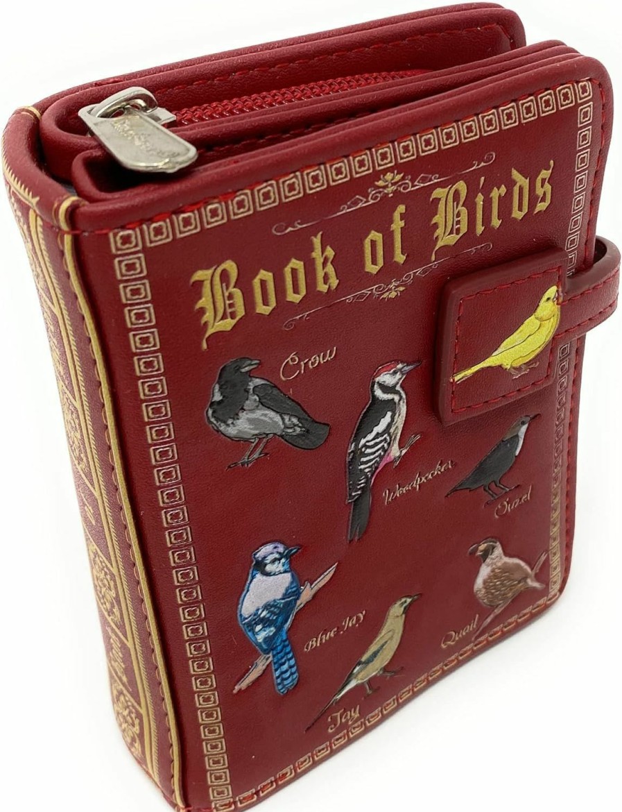 Shag Wear Wallets | Shag Wear Book Of Birds Wallet For Women Medium Red