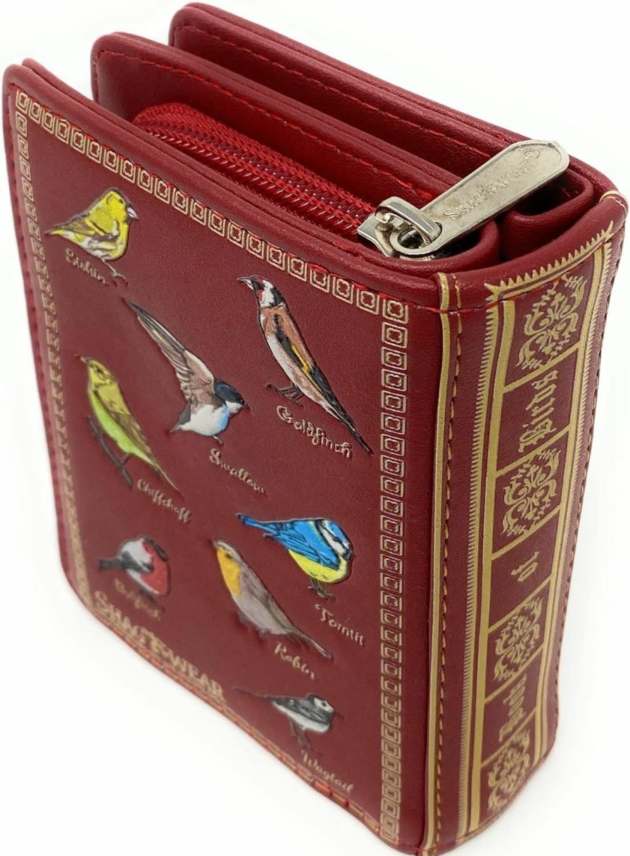 Shag Wear Wallets | Shag Wear Book Of Birds Wallet For Women Medium Red