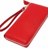 VOCUS Wallets | Vocus Womens Wallet Rfid Blocking Zip Around Wallet Pu Leather Large Travel Long Purse Credit Card Holder With Wristlet