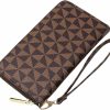 WANNES Wallets | Women'S Wallet Wristlet Wallets For Women Large Capacity Travel Zipper Wallet Multi Card Men'S Mobile Phone Change Wallet Womans Wallet Ladies Wrist Wallet (Brown)