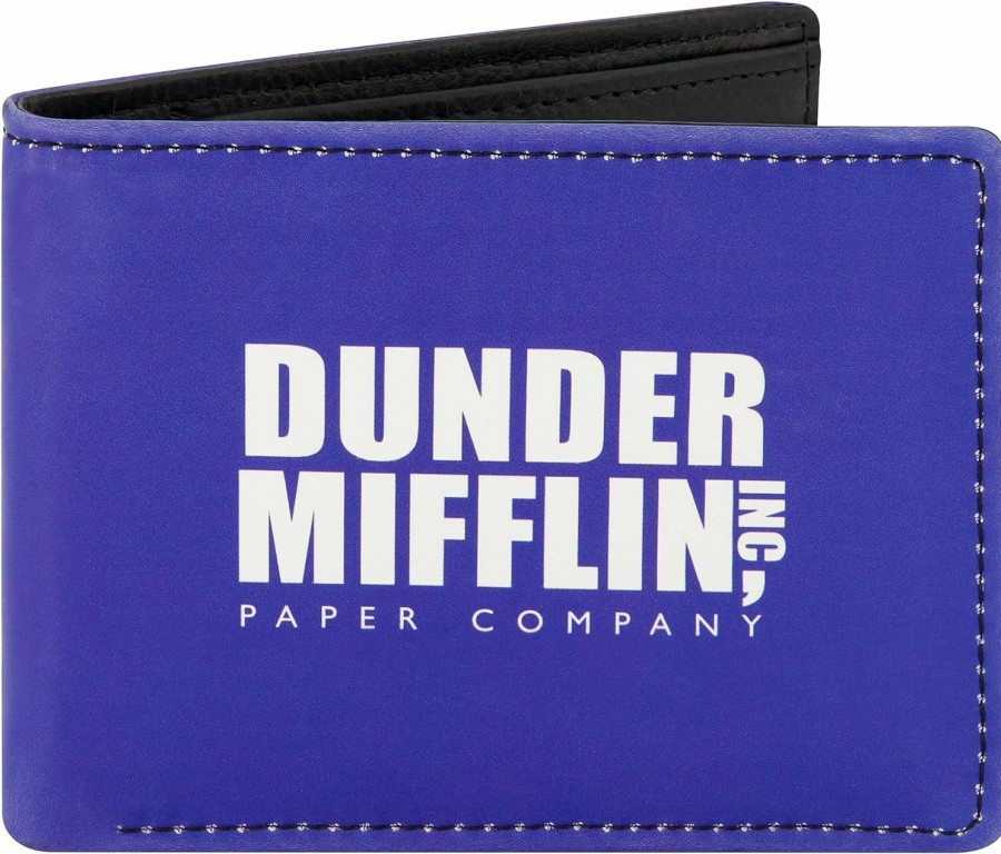 Concept One Wallets | Concept One The Office, Dunder Mifflin Slim Bifold Wallet With Decorative Tin Case For Men And Women