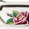 Anna by Anuschka Wallets | Anna By Anuschka Hand-Painted Genuine Leather Wristlet Organizer Wallet - Peony Ivory