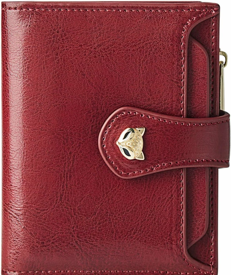 FOXLOVER Wallets | Foxlover Leather Wallets For Women Rfid Blocking Small Compact Credit Card Holder Purse With Zipper Pocket