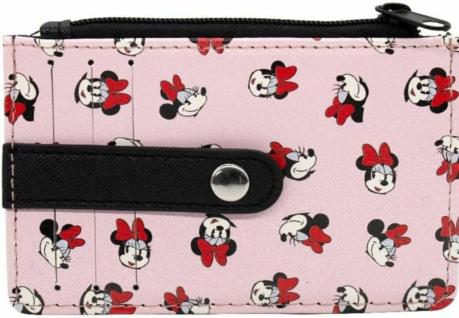 Buckle-Down Wallets | Buckle-Down Women'S Wallet Id/Card Holder-Mickey Mouse Head Monogram Black/White, 4.5\" X 3.0\"