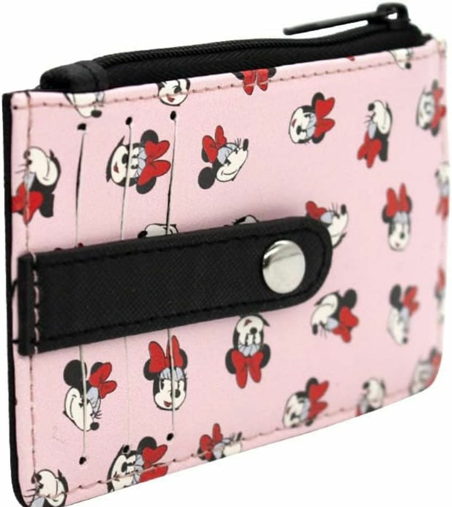 Buckle-Down Wallets | Buckle-Down Women'S Wallet Id/Card Holder-Mickey Mouse Head Monogram Black/White, 4.5\" X 3.0\"