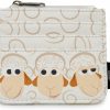 Buckle-Down Wallets | Buckle Down Disney Wallet, Id Zip Top, Pixar, Toy Story 4 Sheep Trio Billy Goat And Gruff Pose, White, Vegan Leather