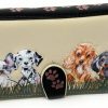 Shag Wear Wallets | Shag Wear Puppy Dog Love Large Animal Wallet For Women Vegan Faux Leather Beige 7\"