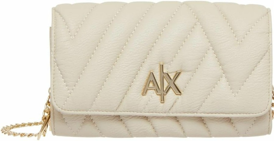 A X ARMANI EXCHANGE Wallets | A | X Armani Exchange Women'S Margareth Wallet On Chain, Dusty Ground, Small