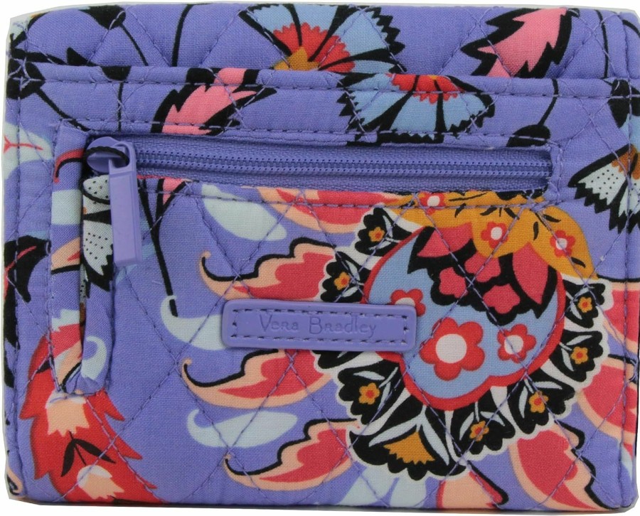 Vera Bradley Wallets | Vera Bradley Rfid Mini Tri-Fold Wallet In Cotten, Mural Garden