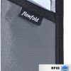 Flowfold Wallets | Flowfold Rfid-Blocking Wallet Card Holder Wallet Recycled Material Minimalist Wallet - Durable Slim Front Pocket Wallets Made In Usa (Black, Recycled Material)