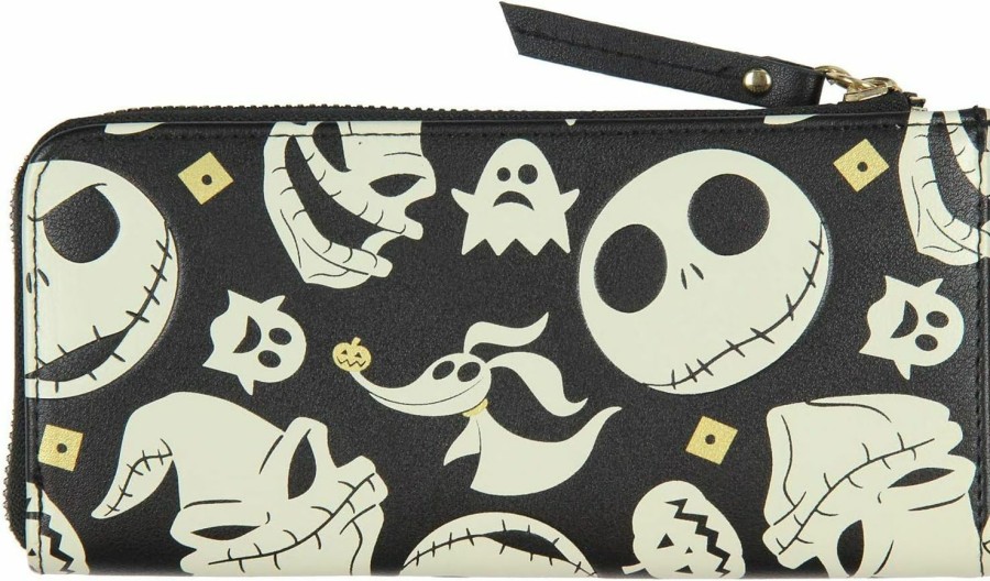 Bioworld Wallets | Bioworld Disney Nightmare Before Christmas Jack Skellington Zero Oogie Boogie Full Zip Wallet