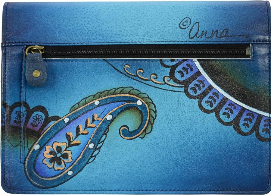 Anna by Anuschka Wallets | Anna By Anuschka Women'S Handpainted Leather Two Fold Wallet On A String