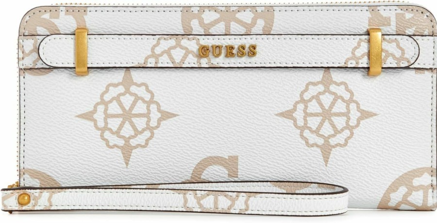 GUESS Wallets | Guess Women'S Sestri Logo Large Zip Around Wallet