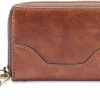 Frye Wallets | Frye Women'S Melissa Small Clip, Cognac