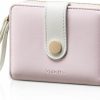 Vulkitty Wallets | Vulkitty Women'S Wallet Slim Leather Bifold Card Wallet For Women Small Compact Women'S Purse Credit Card Holder With Id Window, Coins Zipper Pocket And Lanyard