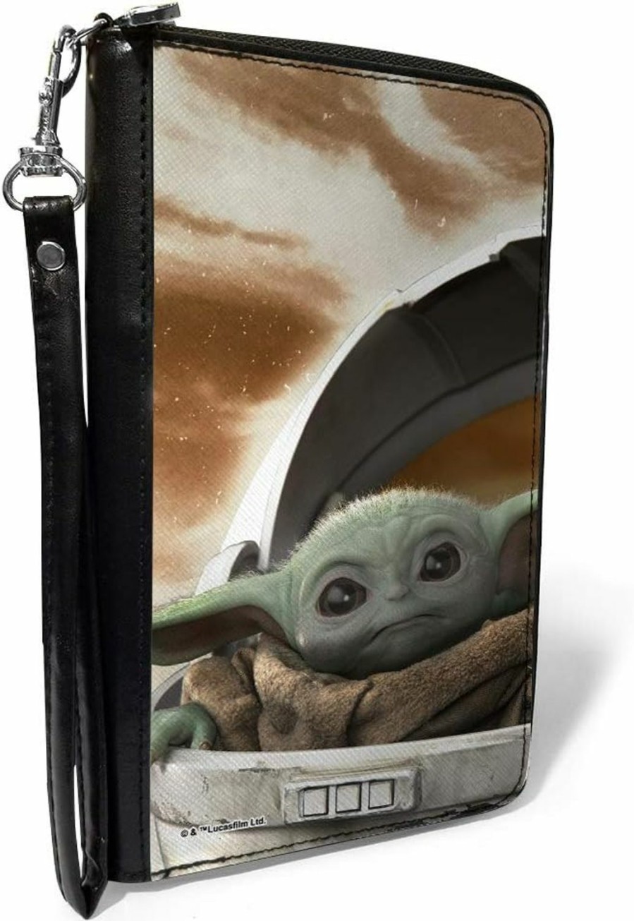 Buckle-Down Wallets | Buckle-Down Women'S Pu Zip Around Wallet Rectangle-Star Wars The Child, 7.5\"X4.5\"