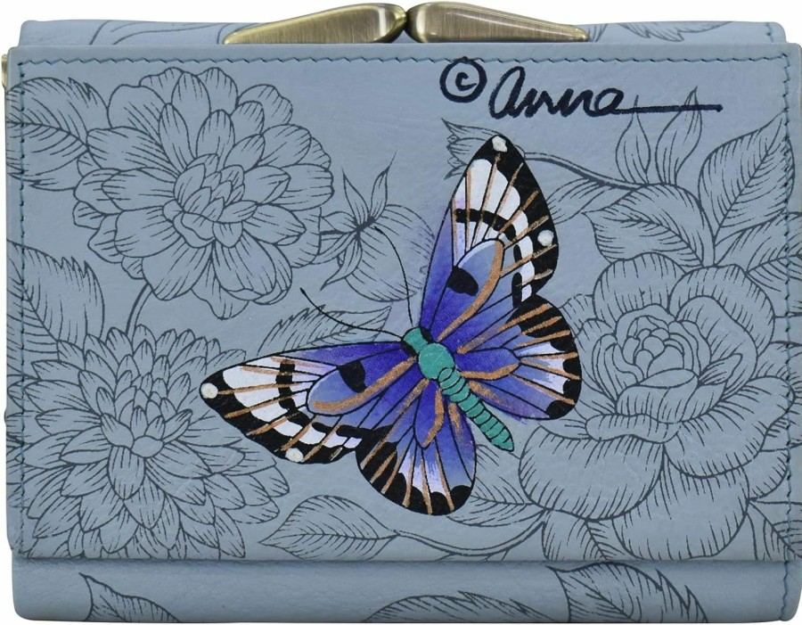 Anna by Anuschka Wallets | Anna By Anuschka Hand Painted Women'S Leather Ladies Three Fold Wallet