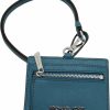 Michael Kors Wallets | Michael Kors Women'S Jet Set Travel Saffiano Leather Card Case Lanyard (Teal)