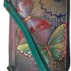 Anna by Anuschka Wallets | Anna By Anuschka Women'S Hand-Painted Genuine Leather Smartphone Case & Wallet - Butterfly Paradise