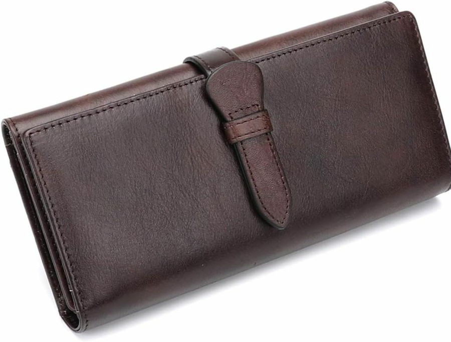 IVTG Wallets | Ivtg Genuine Leather Wallet Women Long Purse Clutch Vintage Cowhide Handmade Card Holder Organizer