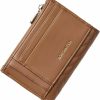 BOSTANTEN Wallets | Bostanten Wallet Women Small Leather Rfid Blocking Credit Card Holder Slim Bifold Wallet With Zipper Pocket Brown