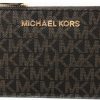 Michael Kors Wallets | Michael Kors Jet Set Travel Small Top Zip Coin Pouch With Id Holder Saffiano Leather - Multiple Colors!!