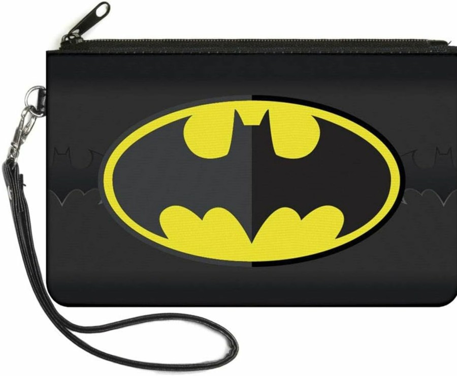 Buckle-Down Wallets | Buckle-Down Buckle-Down Zip Wallet Batman Large Accessory, Batman, 8" X 5"