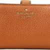 Kate Spade New York Wallets | Kate Spade New York Leila Medium Compact Bifold Wallet Leather Warm Gingerbread