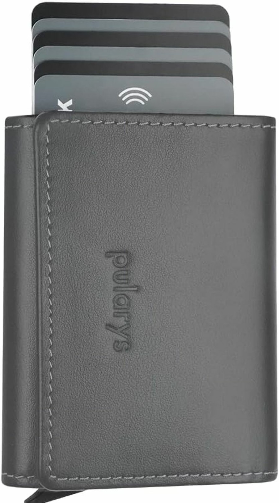 pul pularys Wallets | Pularys Mini Wallet Boston - Multifunckion Credit Card Case - Italian Leather - Rfid Blocking - Size: 7.5 X 9.5 X 2.5 Cm - Space For Up To 10 Cards - Snap Fastener - Classic Design